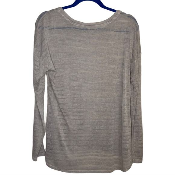 APT 9. Light Brown Sheer Lightweight Long Sleeve Women's Size Medium - Picture 2 of 6